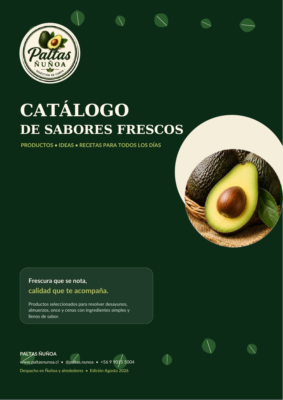 Página del catálogo