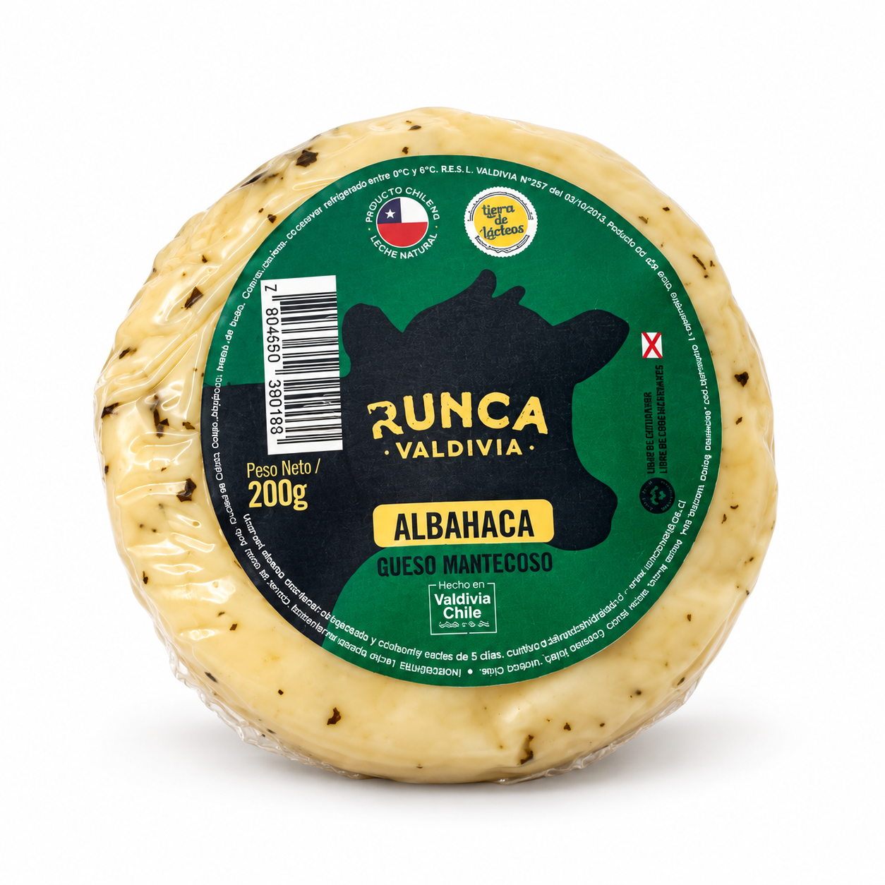 Queso Mantecoso Runca Albahaca 200g